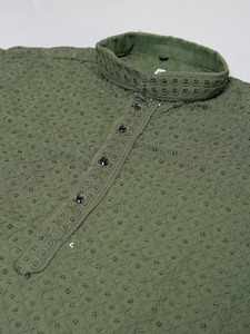 Vente à Chaud Pyjama Kurta Traditionnel en Rayonne Amaze pour Hommes Vêtements Décontractés Cousus de Meilleure Qualité pour Mariages et Fêtes-Meilleur Prix - Product Image 4