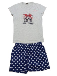 Ensemble décontracté deux pièces pour femme, été, manches courtes, short, logo sur le devant, 100% coton, séchage rapide - Product Image 3