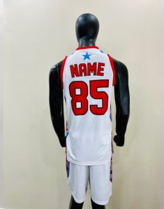 Uniforme de Baloncesto Unisex Personalizado con Sublimación Completa, Conjunto Deportivo Profesional de Secado Rápido, Tela Transpirable, Técnicas de Impresión - Product Image 3