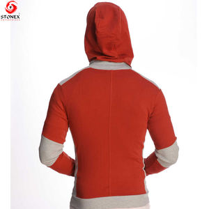 Vente en gros d'usine Sweat-shirt à capuche avec fermeture éclair complète personnalisé Sweat-shirt Slim Fit à manches longues Sweat-shirt à capuche de fitness - Product Image 4