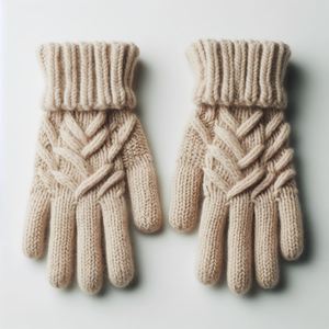 Meilleurs gants en laine mérinos rayés, tricotés à la main, luxueux, de style himalayen, doublure en polaire, compatibles avec les écrans tactiles, longueur poignet pour - Product Image 3