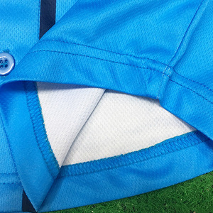 Bottond PINSTRIP ชุดเบสบอลของเด็กผู้หญิงผ้าคอตตอนปักลายเสื้อเจอร์ซีย์สีดำและสีขาว - Product Image 3