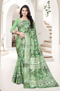 Exclusiva moda Georgette blusa Sari diseñador indio étnico impreso nupcial Saree para adultos última fiesta desgaste Boutique - Product Image 3