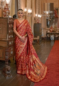 Apoxy Finish Digital Impreso Hermosa colección PV Silk Sari para bodas y fiestas - Product Image 5