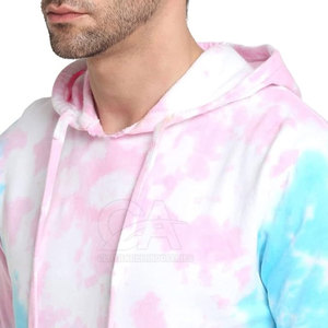 Diseño personalizado hecho de los hombres Tie Dye Hoodies Hombres con estilo Tie Dye Hoodies Ropa de invierno Tie Dye Hoodies - Product Image 4
