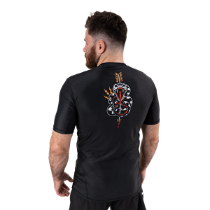 Vêtement de fitness en gros, rashguard MMA à manches longues pour homme, personnalisé, tissu spandex/polyester 220g - Product Image 4