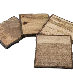 Posavasos de madera de Acacia Natural hechos a mano, esteras y almohadillas decorativas para el hogar de calidad duradera, precio al por mayor - Product Image 6