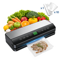 65kPa 120W 30cm 4L/min 8 Modes ecran tactile coupe-sac tuyau externe menage machine sous vide soudeuse emballage alimentaire