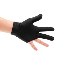 Gants de billard unisexes à trois doigts, respirants, antidérapants, légers, extensibles, en polyester et élasthanne de haute qualité, avec poignées pour les mains