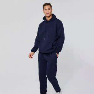 Ensemble survêtement en coton de haute qualité personnalisé pour homme, sweat-shirt à capuche et jogging, sweat-shirt à capuche surdimensionné, pantalon de survêtement, ensemble 2 pièces lavé pour homme - Product Image 4