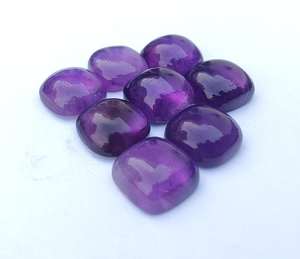 มาใหม่เบาะทรงสี่เหลี่ยมสีเหลืองอเมทิสต์ธรรมชาติมาใหม่หลังแบนปรับขนาดเครื่องประดับหินทุกขนาด - Product Image 6