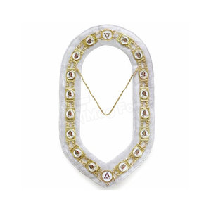 Collar de Cadena Masónica al por Mayor de Alta Calidad para Maestro Masón, Listo para la Venta - Product Image 4