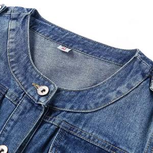 Manches courtes en gros respirant à capuche femme veste styliste \ y jean nouveau 100% coton lavé veste Denim veste - Product Image 2