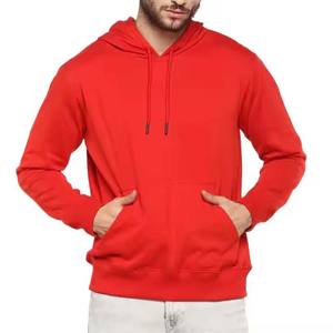 Conception de logo personnalisé d'usine 80% coton 20% mélange de polyester polaire éponge pull à capuche sweats brodé pull d'hiver - Product Image 1