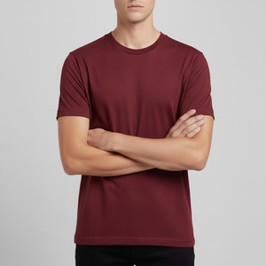 T-shirt basique en coton lavé décontracté pour homme, fabriqué au Vietnam, 100% coton - Product Image 1
