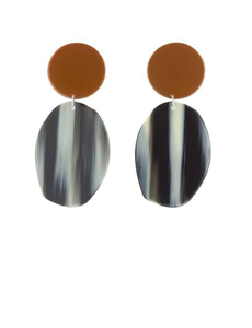 Boucles d'oreilles en corne de buffle de style vintage pour femmes Bijoux fantaisie faits à la main de l'Inde Prix par artisanat de luxe - Product Image 3