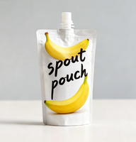 Pochette à bec verseur personnalisée, qualité alimentaire, résistante aux hautes températures, pour jus, eau, lait, emballage de liquides, sac réutilisable résistant à la chaleur