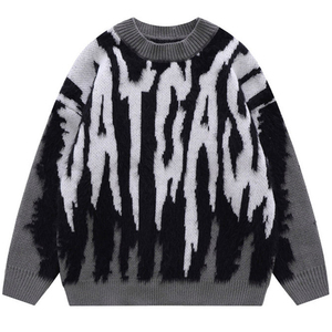 เสื้อถักแบบสวมหัวคอกลมแขนยาวสำหรับผู้ชายผ้าฝ้าย & โพลีเอสเตอร์ระบายอากาศได้ดีสำหรับฤดูหนาวโลโก้ตามสั่ง - Product Image 6