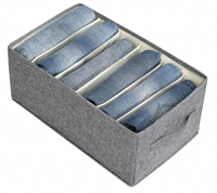 Set di Scatole Portaoggetti Sospese in Tessuto Grigio di Alta Qualità, Stile Moderno, Durevoli e Facili da Pulire, Organizzatore per Biancheria Intima