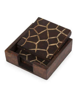 Sous-verre en bois de qualité supérieure pour la décoration de table, aspect royal, décoration de table et sous-verre décoratif pour la maison - Product Image 3