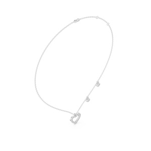Collier pendentif en argent 925 avec diamant de laboratoire CVD HPHT certifié IGI DE-VVS avec chaîne à maillons pour mariages, fêtes, cadeaux - Product Image 4