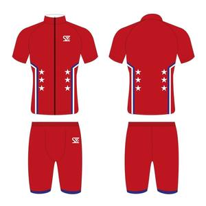 Venta al por mayor de ropa de Ciclismo de manga corta para hombre traje de Ciclismo de talla grande personalizada Conjunto de jersey ropa de Jersey para hombre 2 piezas de ropa de ciclismo - Product Image 2