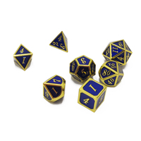 Ensemble de dés D12 en métal sculpté en forme de polyèdre pour jeux de rôle et de société avec logo personnalisé
