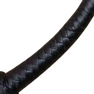 Fouet de taureau en cuir de tissage de qualité supérieure 12 tresses 3 pieds de long fouet d'entraînement équestre fait à la main équitation cible pratique Ranch - Product Image 6