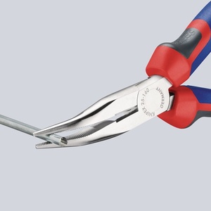 For KNIPEX 160 mm <b>Long</b> Flat-<b>Nose</b> Pliers with 40 Angled Multi-Component Handles - Product Image 6