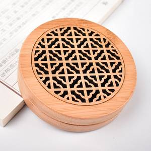 Caja de quemador de incienso, caja de incienso de madera cortada con láser de bambú, conjunto de regalo de Tradnary - Product Image 3