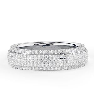 Alliance de mariage pleine éternité en diamant taille ronde pour femmes - Product Image 4