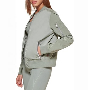 Blouson d'aviateur en toile personnalisé grande taille style rue pour femmes imperméable avec logo avant pour hommes hiver - Product Image 2
