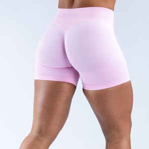 Venta al por mayor de las mujeres Booty Dolphin Shorts Deportes Gimnasio Entrenamiento Yoga Cintura elástica Slim Hot Yoga Shorts - Product Image 3