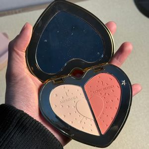 Blush On Grosir Label Pribadi untuk Riasan, Perona Pipi Kecantikan, Bubuk Berpigmen Tinggi 2 in 1 Palet Blush Highlighter untuk Wanita - Product Image 2