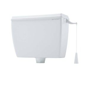 Citerne de toilette murale Astra à double chasse moderne en ABS/HDPE, réservoir encastré - Product Image 1