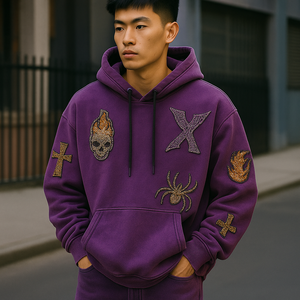 Veste d'hiver tendance sur mesure avec logo brodé, épaisse, ornée de strass, fermeture éclair, fabrication directe d'usine, couleur unie, imperméable et respirante pour homme - Product Image 3