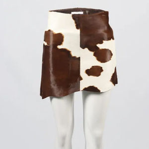 Jupes en cuir de vachette de haute qualité, couleur unie, élégantes et confortables, fermeture à taille élastique, jupes imperméables - Product Image 2