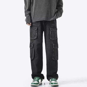 Pantalones Deportivos con Lavado Ácido al por Mayor, Pantalones Deportivos de Alta Calidad para Hombre con Bolsillos, Pantalones Deportivos con Logotipo Personalizado para Hombre - Product Image 1