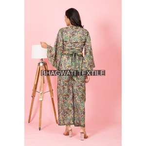 Nuevo conjunto de 2 piezas para mujer, ropa estampada de manga corta de algodón, conjunto de pantalones de dos piezas, ropa superior de verano de talla grande para mujer - Product Image 6