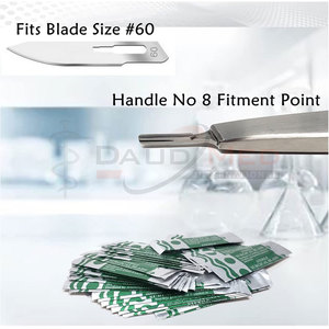 <span class=keywords><strong>Daud</strong></span> Med quốc tế cao cấp chất lượng cao bằng thép không gỉ scalpel xử lý #8 tay cung cấp phù hợp với scalpel Blades Kích cỡ #60 - Product Image 2