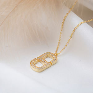 Collier avec pendentif en pierre de Zircon, Design géométrique, bijoux turcs en argent Sterling 925, vente en gros - Product Image 4