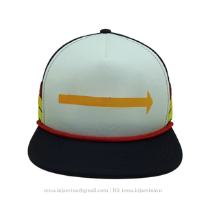 หมวกแฟชั่นแบบมีเชือกโฟมพร้อมแถบยางพิมพ์โลโก้ด้านหน้าทำจากยาง L01ผู้ผลิตในเวียดนาม - Product Image 5