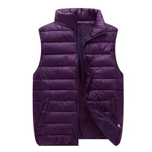 Gilet en duvet matelassé en toile personnalisé pour hommes grande taille veste de gilet rembourré sans manches pour le printemps et les vêtements d'extérieur par temps froid - Product Image 4