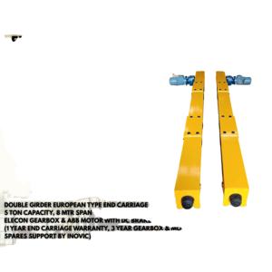 Chariot d'extrémité (EOD) pour pont roulant monopoutre Inovic, robuste, norme IS, avec moteur, engrenages et télécommande, pour usage industriel - Product Image 5