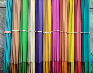 Bâtons d'encens colorés non parfumés | Agarbatti en bois pour la méditation et la prière - Product Image 5