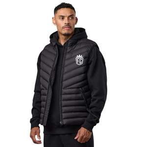 Gilet sans manches à capuche de couleur personnalisée, léger, imperméable, coupe-vent, respirant, pour hommes et femmes, décontracté, pour l'extérieur - Product Image 1