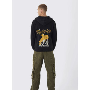 Sudadera con capucha de peso pesado para hombre con estampado de logotipo personalizado, ropa de calle informal holgada, Top con capucha disponible en Tallas grandes - Product Image 5