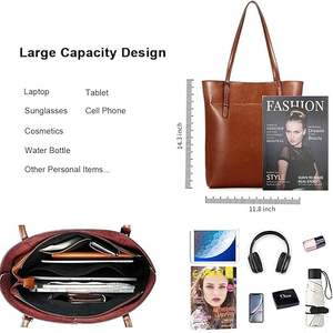 ใช้งานได้หรูหราในกระเป๋าโท้ทที่กว้างขวางทนทานและเหมาะสำหรับวันทำงานเดินทาง & สไตล์ที่ง่ายดาย - Product Image 6