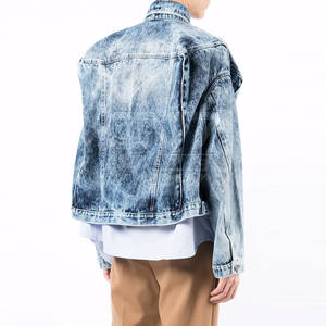 Veste en jean surdimensionnée sur mesure pour hommes, dernière conception, veste en jean pour hommes à bas prix - Product Image 4
