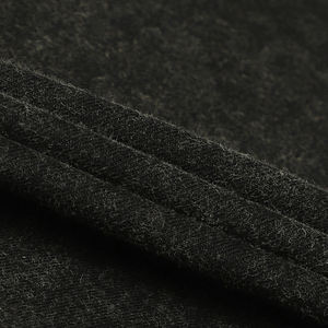 Camiseta de algodón 100% de peso pesado 280GSM para mujer, ropa informal transpirable recortada con cuello redondo liso lavado ácido para verano - Product Image 6